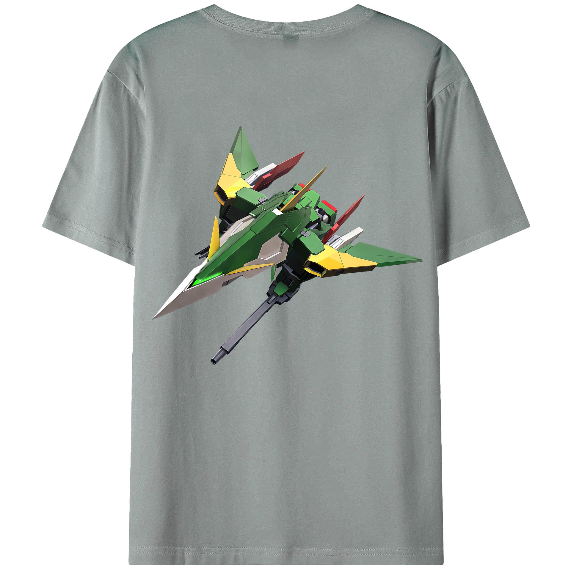 （画像用） 機動戦士ガンダム Mobile Suit Gundam 綿100％ メンズ半袖Tシャツ（バックプリント） 通気性